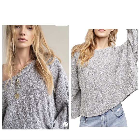 Free People Sweaters - Free People ribbed good day charcoal cozy sweater
